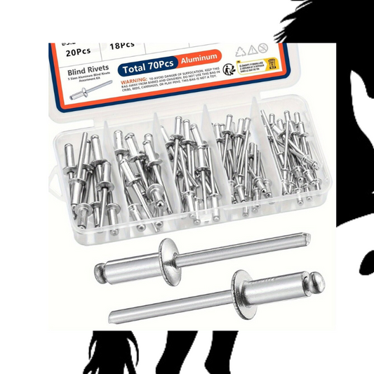 Kit d'Assortiment de Rivets 70 pcs